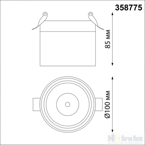 Встраиваемый светильник Novotech Groda 358775, раздел каталога Поворотные точечные светильники интернет-магазина Ночи Нет