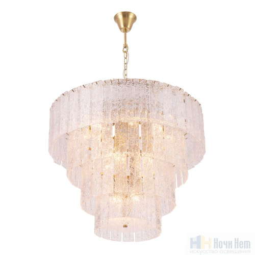 Люстра Crystal Lux RICARDO SP14 BRASS 3600/314, раздел каталога Стеклянные люстры интернет-магазина Ночи Нет