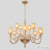 Люстра Crystal Lux SILVESTRO SP12 AMBER 2971/312, количество ламп - 12, площадь освещения - 24 кв.м Люстра Crystal Lux SILVESTRO SP12 AMBER 2971/312, раздел каталога Люстры с плафонами интернет-магазина Ночи Нет