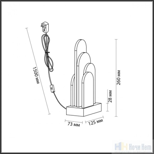 Настольная лампа Odeon Light Foros 5437/12TL, раздел каталога Интерьерные настольные лампы интернет-магазина Ночи Нет
