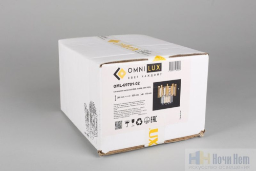 Бра Omnilux Gaeta OML-69701-02, раздел каталога Хрустальные бра интернет-магазина Ночи Нет