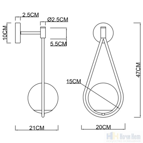 Бра Arte Lamp Matisse A7765AP-1AB, раздел каталога Бра с плафоном интернет-магазина Ночи Нет