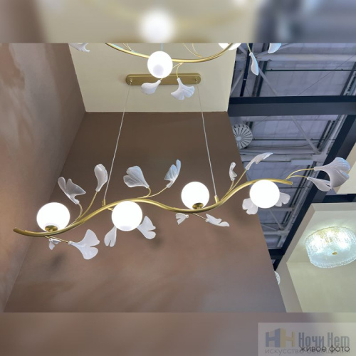 Люстра Crystal Lux COLIBRI SP4 GOLD 0141/204, раздел каталога Люстры с плафонами интернет-магазина Ночи Нет