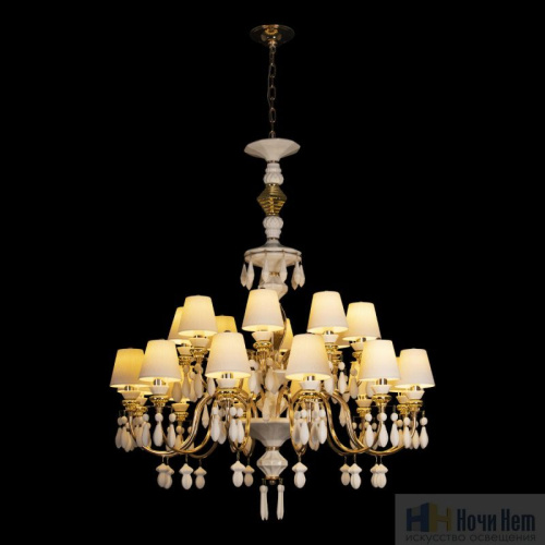 Люстра Loft IT Grace 10203/12+8 White, раздел каталога Люстры с абажурами интернет-магазина Ночи Нет