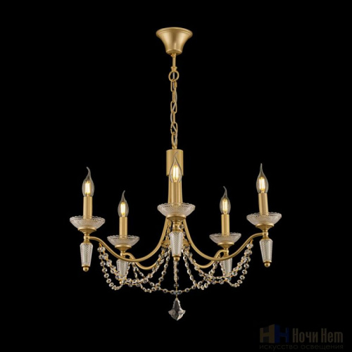 Люстра Freya Zoe FR2009PL-05G, раздел каталога Кованые люстры интернет-магазина Ночи Нет