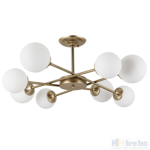 Люстра Arte Lamp Marco A2703PL-8SG, раздел каталога Люстры с плафонами интернет-магазина Ночи Нет