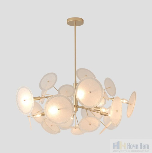 Люстра Crystal Lux DANDELION SP10 GOLD 4060/310, раздел каталога Стеклянные люстры интернет-магазина Ночи Нет