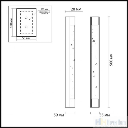 Бра Odeon Light Mirada 6680/12WL, раздел каталога Светодиодные бра интернет-магазина Ночи Нет