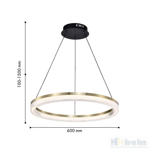 Люстра Favourite Cirkler 4400-6P, раздел каталога Светодиодные люстры интернет-магазина Ночи Нет