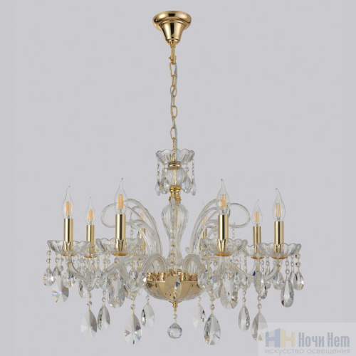 Люстра Crystal Lux MONICA SP8 GOLD 2502/308, раздел каталога Хрустальные люстры интернет-магазина Ночи Нет