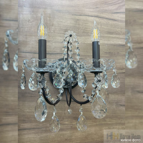 Бра Crystal Lux ODELIS AP2 BROWN 2570/402, раздел каталога Хрустальные бра интернет-магазина Ночи Нет