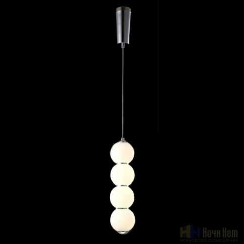 Подвес Crystal Lux Desi SP4 Chrome/White, раздел каталога Подвесы 1 лампа интернет-магазина Ночи Нет