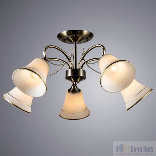 Люстра Arte Lamp Blossom A2709PL-5AB, раздел каталога Люстры с плафонами интернет-магазина Ночи Нет
