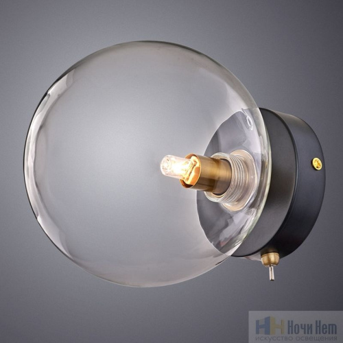 Бра Arte Lamp Vincent A7790AP-1BK, раздел каталога Бра с плафоном интернет-магазина Ночи Нет