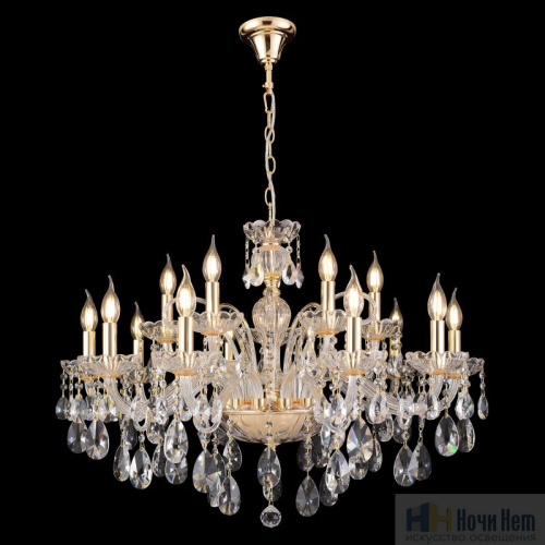 Люстра Crystal Lux MONICA SP10+5 GOLD 2502/315, раздел каталога Хрустальные люстры интернет-магазина Ночи Нет