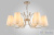 Люстра Crystal Lux RENATA SP6 GOLD 3591/306, количество ламп - 6, площадь освещения - 12 кв.м Люстра Crystal Lux RENATA SP6 GOLD 3591/306, раздел каталога Люстры с абажурами интернет-магазина Ночи Нет