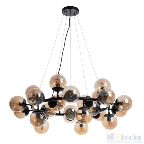 Люстра Arte Lamp Bolla A1664SP-25BK, раздел каталога Люстры с плафонами интернет-магазина Ночи Нет