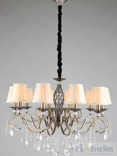 Люстра подвесная Omnilux Mezzano OML-79113-10, раздел каталога Люстры с абажурами интернет-магазина Ночи Нет