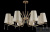 Люстра Crystal Lux RENATA SP8 GOLD 3591/308, количество ламп - 8, площадь освещения - 16 кв.м Люстра Crystal Lux RENATA SP8 GOLD 3591/308, раздел каталога Люстры с абажурами интернет-магазина Ночи Нет