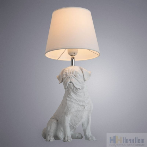 Настольная лампа Arte Lamp Bobby A1512LT-1WH, раздел каталога Настольные лампы с абажуром интернет-магазина Ночи Нет