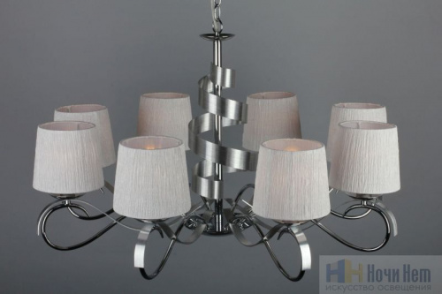 Люстра подвесная Omnilux Genoa OML-60103-08, раздел каталога Люстры с абажурами интернет-магазина Ночи Нет