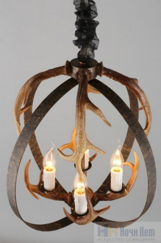 Люстра Omnilux Leporano OML-51906-04, раздел каталога Деревянные люстры интернет-магазина Ночи Нет