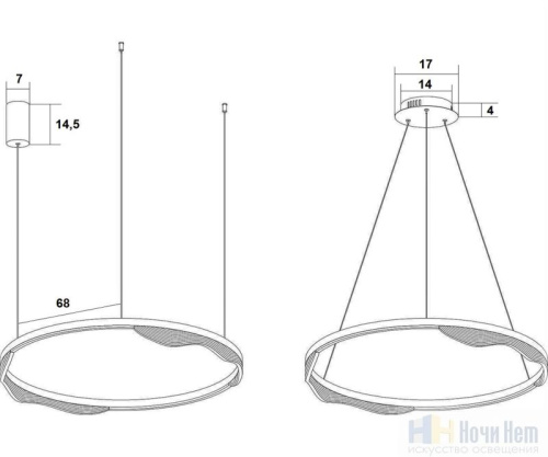 Люстра Kink Light Кастела 08263-80,36, раздел каталога Светодиодные люстры интернет-магазина Ночи Нет