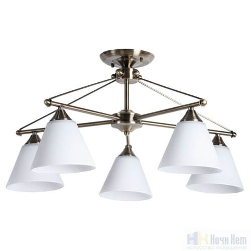 Люстра Arte Lamp Copter A3208PL-5AB, раздел каталога Люстры с плафонами интернет-магазина Ночи Нет