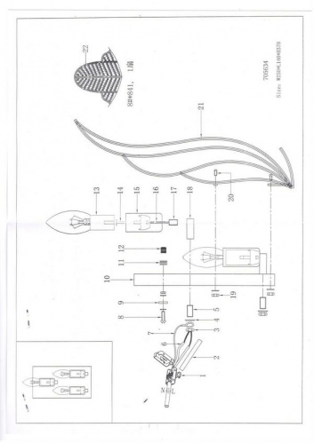 Бра Osgona Riccio 705634, раздел каталога Хрустальные бра интернет-магазина Ночи Нет