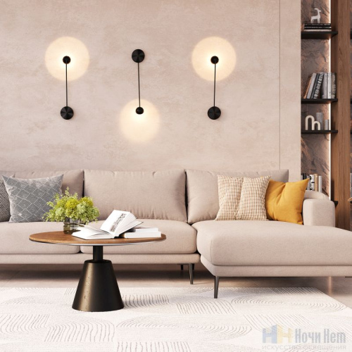 Бра Crystal Lux ALTO AP5W LED BLACK 1072/405, раздел каталога Светодиодные бра интернет-магазина Ночи Нет