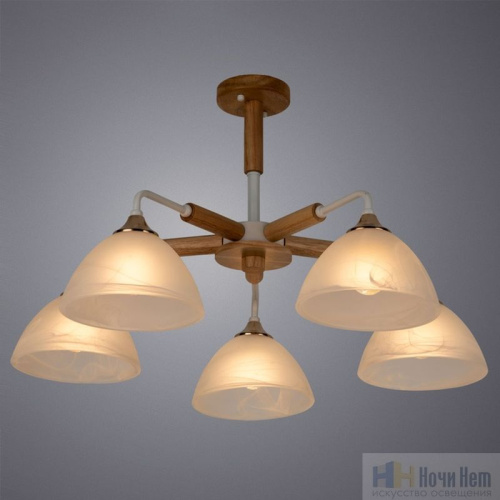 Люстра Arte Lamp Matthew A5032PL-5BR, раздел каталога Люстры с плафонами интернет-магазина Ночи Нет