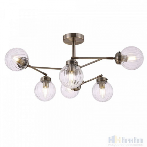 Люстра Freya Daisy FR5041PL-06BS, раздел каталога Люстры с плафонами интернет-магазина Ночи Нет