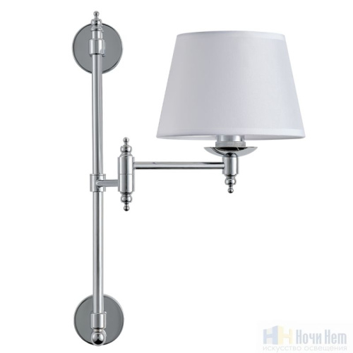Бра Crystal Lux POESIA AP1 CHROME 2710/401, раздел каталога Бра с абажуром интернет-магазина Ночи Нет