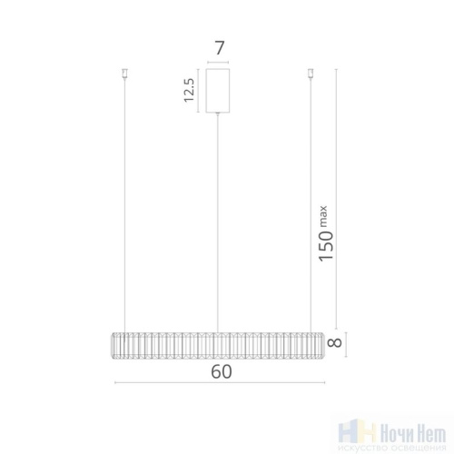 Люстра Divinare Renata 1135/02 SP-36, раздел каталога Хрустальные люстры интернет-магазина Ночи Нет