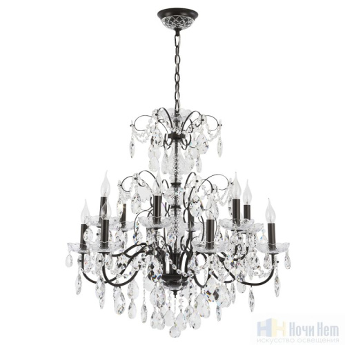 Люстра Crystal Lux ODELIS SP12 BROWN 2570/312, раздел каталога Хрустальные люстры интернет-магазина Ночи Нет