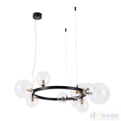 Люстра Arte Lamp Vincent A7790SP-10BK, раздел каталога Люстры с плафонами интернет-магазина Ночи Нет