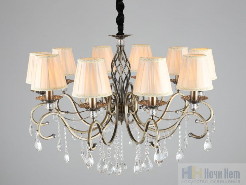 Люстра подвесная Omnilux Mezzano OML-79113-10, раздел каталога Люстры с абажурами интернет-магазина Ночи Нет