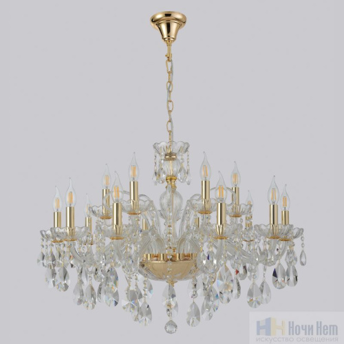 Люстра Crystal Lux MONICA SP10+5 GOLD 2502/315, раздел каталога Хрустальные люстры интернет-магазина Ночи Нет