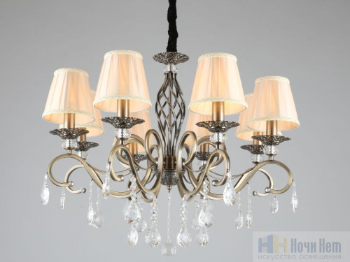 Люстра подвесная Omnilux Mezzano OML-79113-08, раздел каталога Люстры с абажурами интернет-магазина Ночи Нет