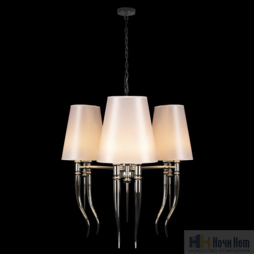 Люстра Loft IT Brunilde 10207/6 Chrome, раздел каталога Люстры с абажурами интернет-магазина Ночи Нет