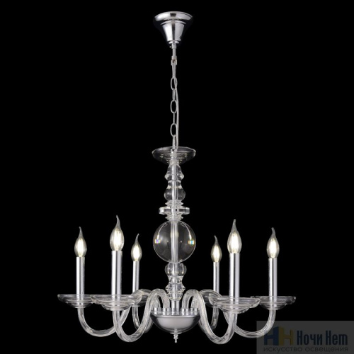 Люстра Crystal Lux ARABESQUE SP6 CHROME 1092/306, раздел каталога Стеклянные люстры интернет-магазина Ночи Нет