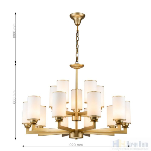 Люстра Favourite Sollemnis 2621-15P, раздел каталога Люстры с плафонами интернет-магазина Ночи Нет