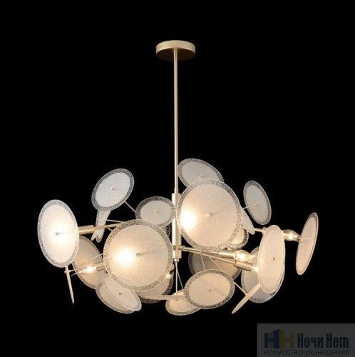 Люстра Crystal Lux DANDELION SP10 GOLD 4060/310, раздел каталога Стеклянные люстры интернет-магазина Ночи Нет
