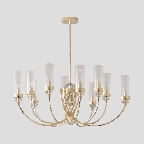Люстра Crystal Lux SECRET SP10 GOLD 4050/310, раздел каталога Люстры с плафонами интернет-магазина Ночи Нет