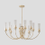 Люстра Crystal Lux SECRET SP10 GOLD 4050/310, количество ламп - 10, площадь освещения - 20 кв.м Люстра Crystal Lux SECRET SP10 GOLD 4050/310, раздел каталога Люстры с плафонами интернет-магазина Ночи Нет
