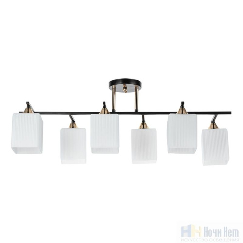 Люстра Arte Lamp Merope A4071PL-6BK, раздел каталога Люстры с плафонами интернет-магазина Ночи Нет