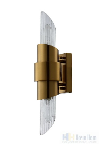 Бра Crystal Lux JUSTO AP2 BRASS 2132/402, раздел каталога Бра с плафоном интернет-магазина Ночи Нет