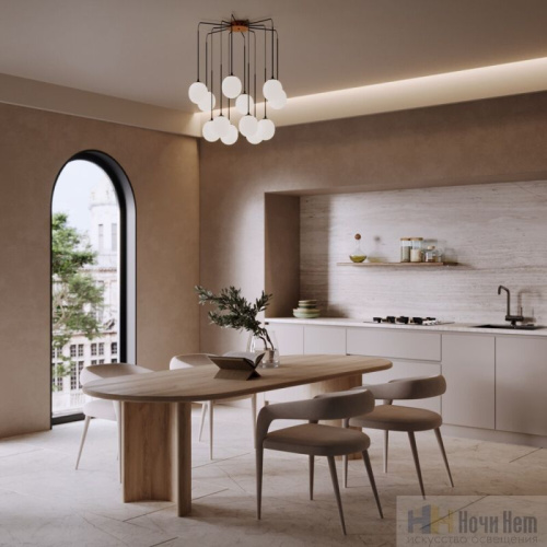 Люстра Maytoni Branch MOD176PL-12G, раздел каталога Люстры с плафонами интернет-магазина Ночи Нет