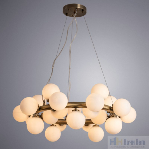 Люстра Arte Lamp Bolla-Piccolo A3988SP-25AB, раздел каталога Люстры с плафонами интернет-магазина Ночи Нет
