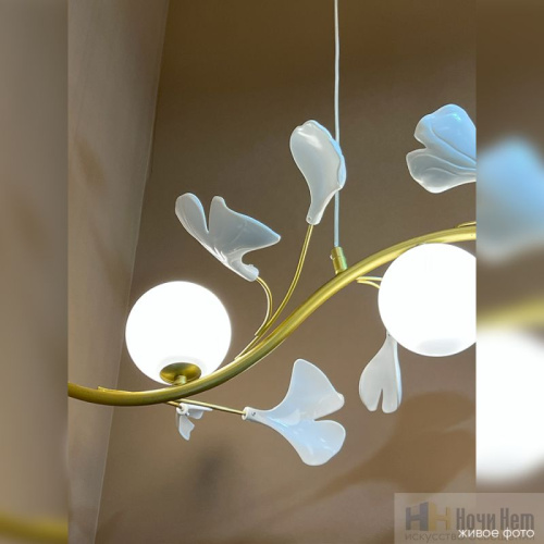 Люстра Crystal Lux COLIBRI SP4 GOLD 0141/204, раздел каталога Люстры с плафонами интернет-магазина Ночи Нет